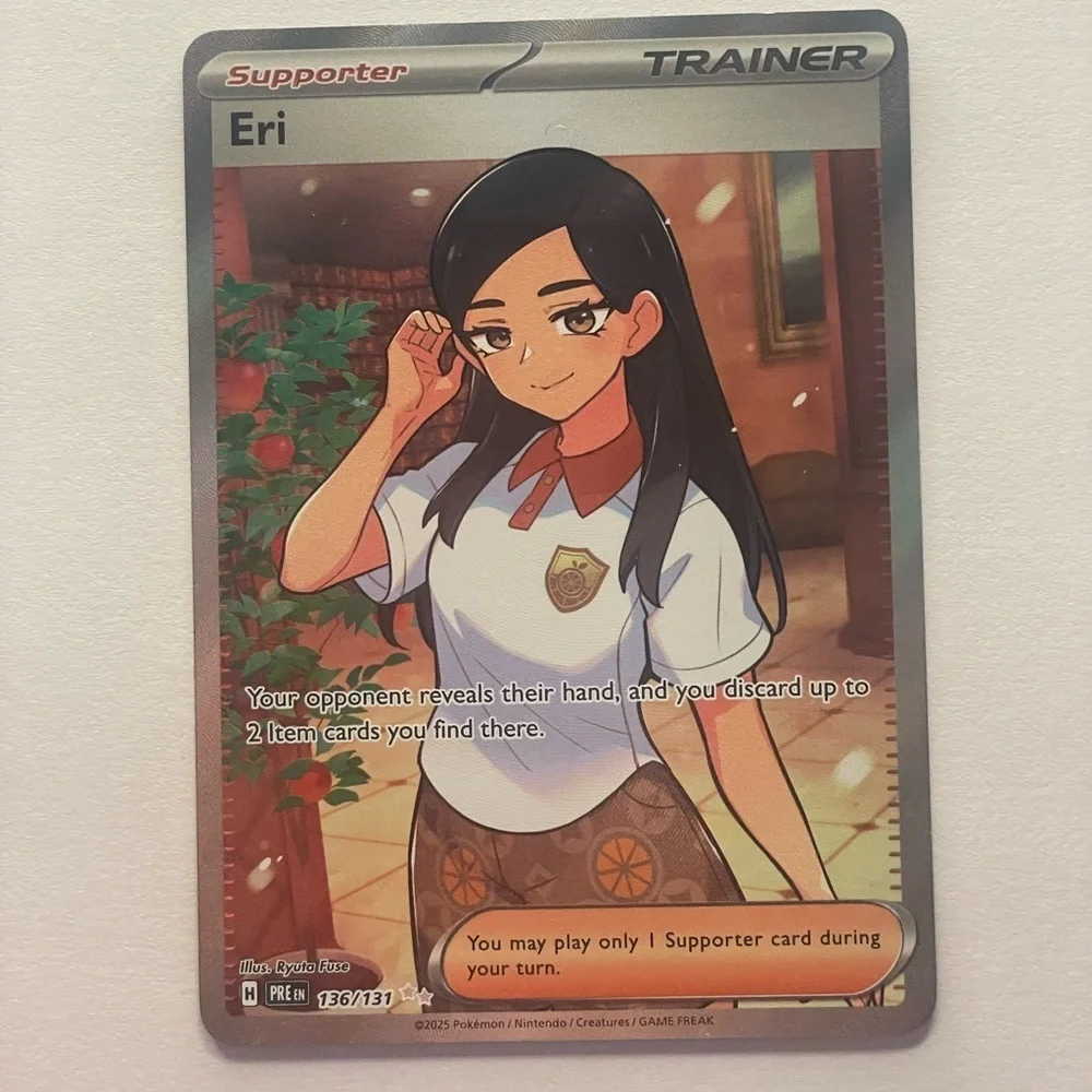 Eri Pokemon trainer card from Prismatic Evolutions